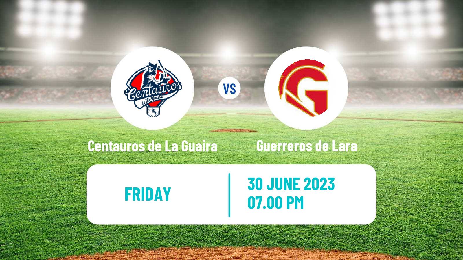 Baseball Venezuelan LMBP Centauros de La Guaira - Guerreros de Lara