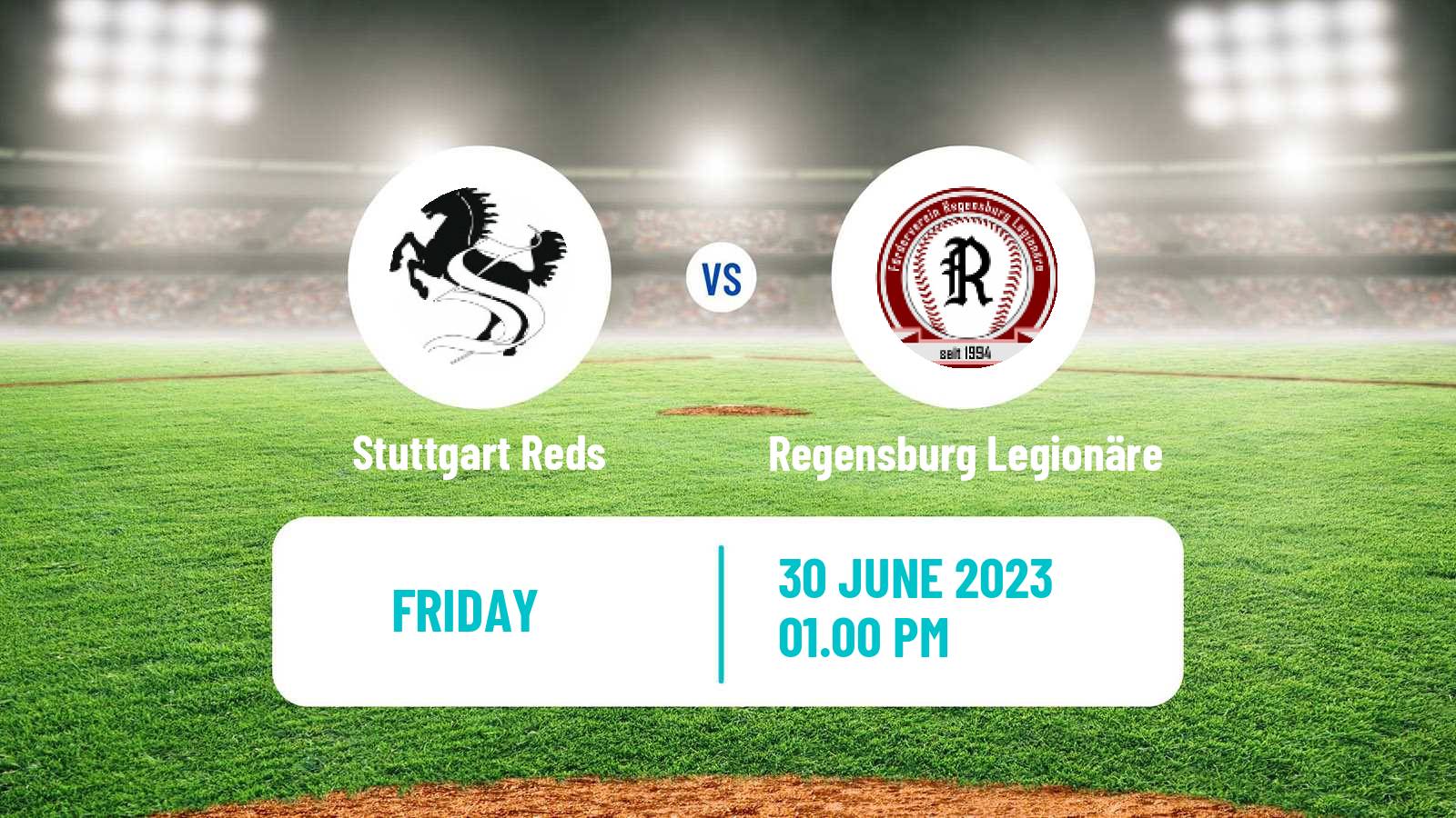 Baseball German Bundesliga South Baseball Stuttgart Reds - Regensburg Legionäre