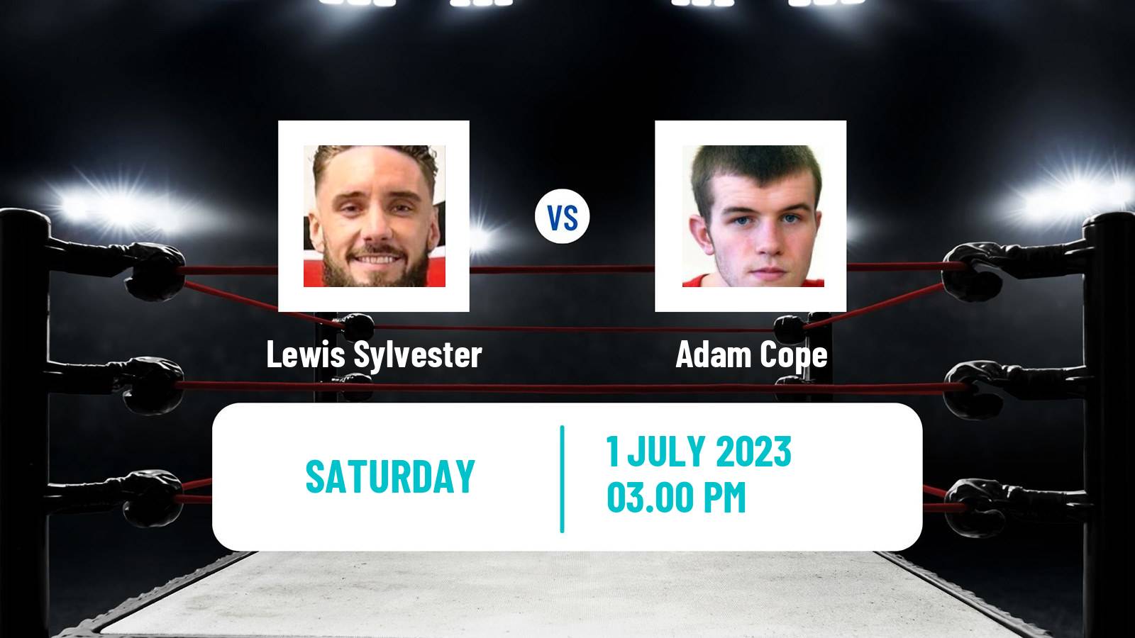 Boxing Lightweight Bbbofc English Title Men Lewis Sylvester - Adam Cope
