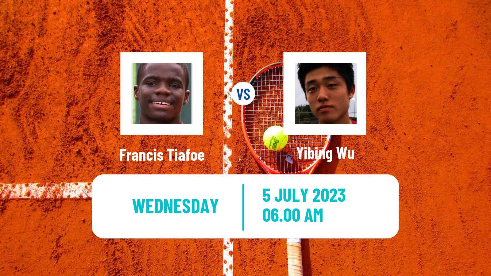 Tennis ATP Wimbledon Francis Tiafoe - Yibing Wu