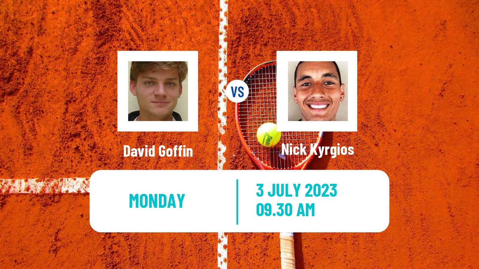 Tennis ATP Wimbledon David Goffin - Nick Kyrgios