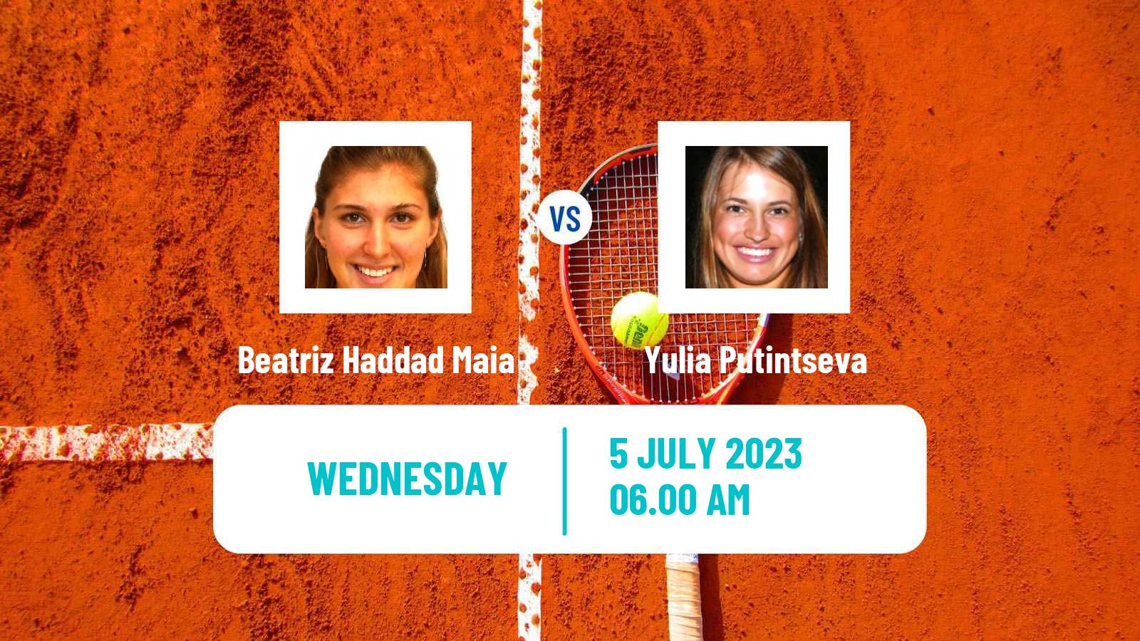 Tennis WTA Wimbledon Beatriz Haddad Maia - Yulia Putintseva