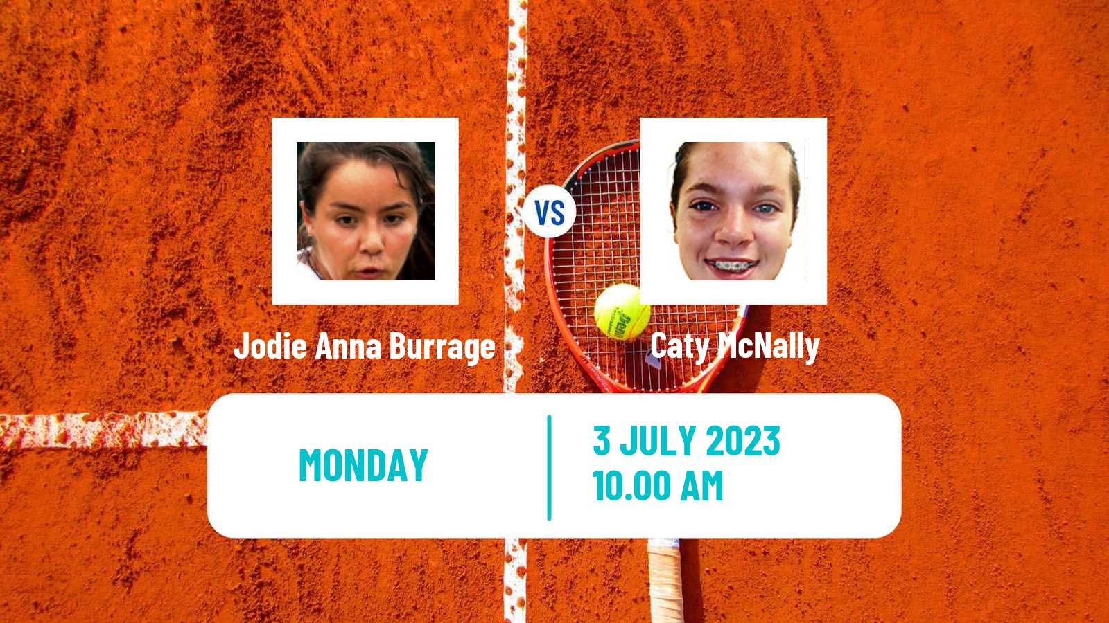 Tennis WTA Wimbledon Jodie Anna Burrage - Caty McNally