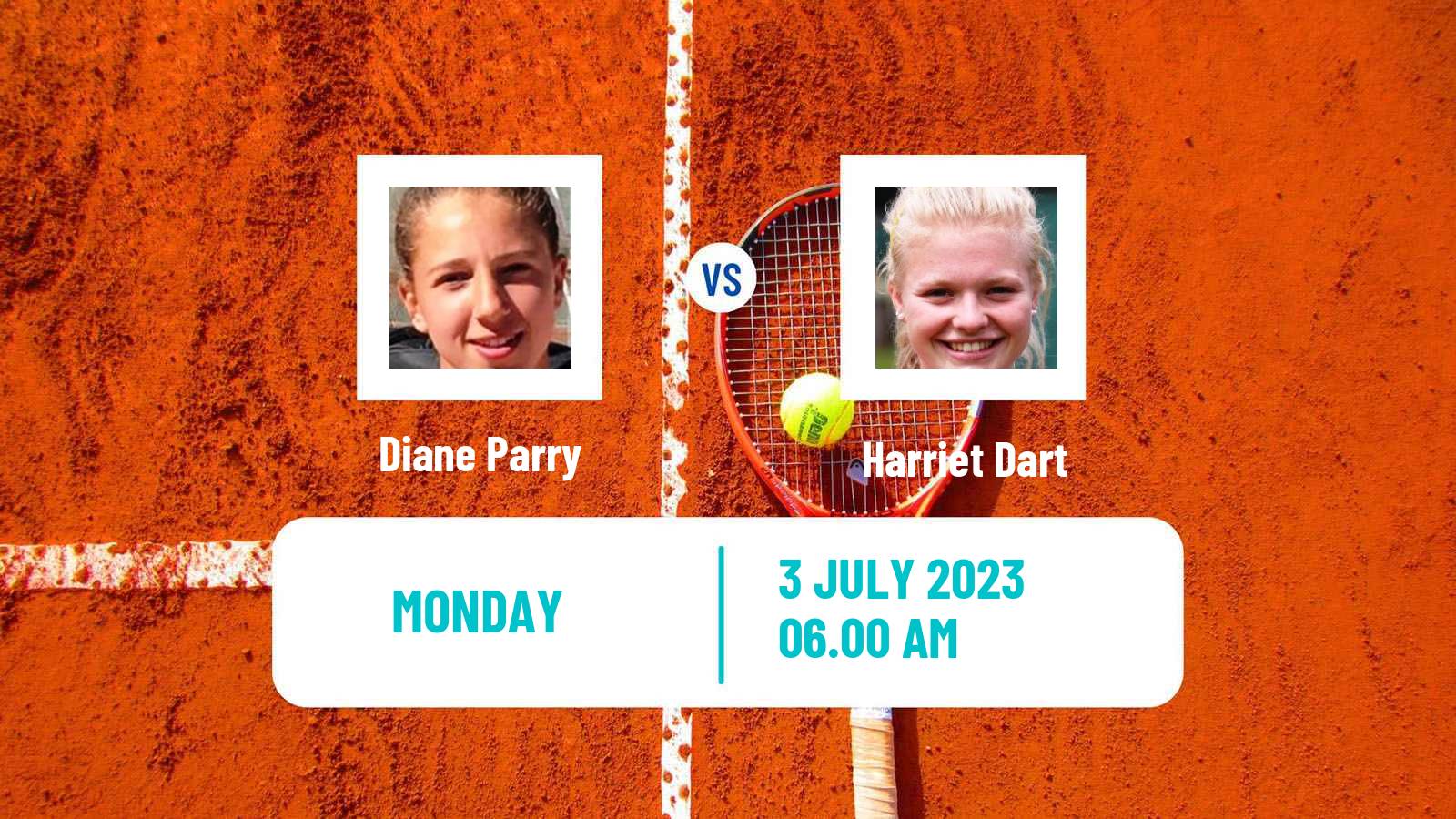 Tennis WTA Wimbledon Diane Parry - Harriet Dart