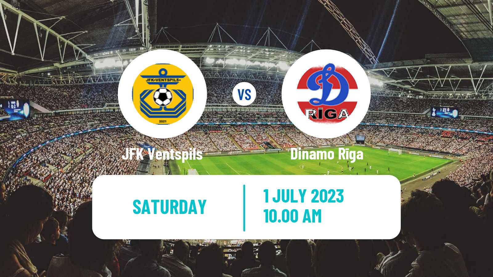 Soccer Latvian 1 Liga JFK Ventspils - Dinamo Rīga