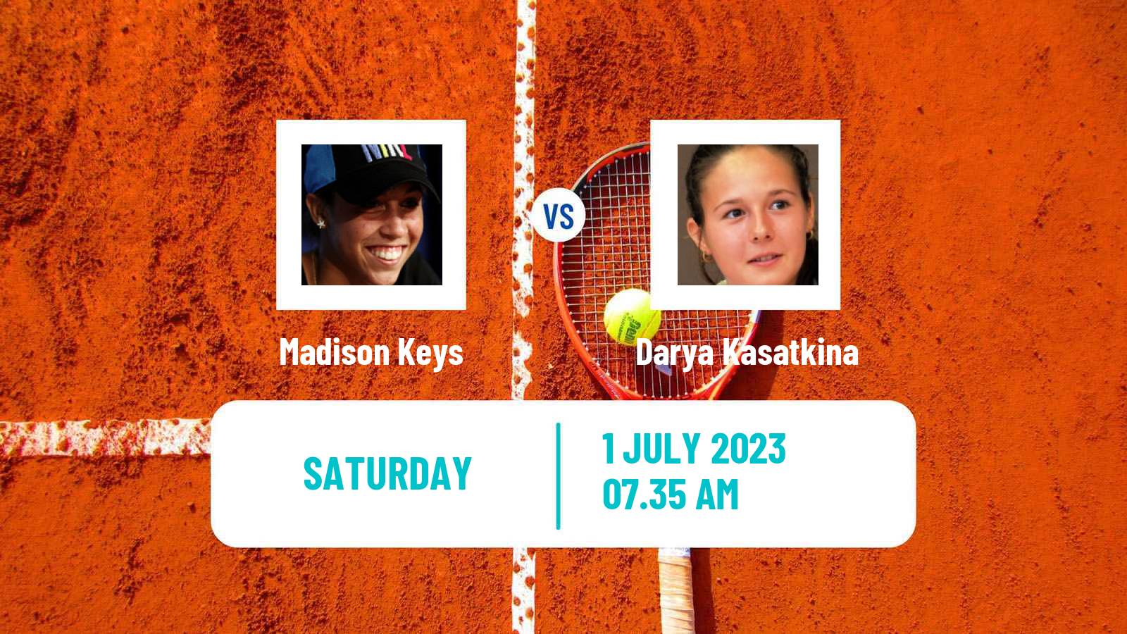 Tennis WTA Eastbourne Madison Keys - Darya Kasatkina