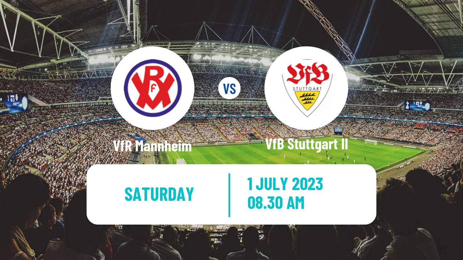 Soccer Club Friendly VfR Mannheim - VfB Stuttgart II