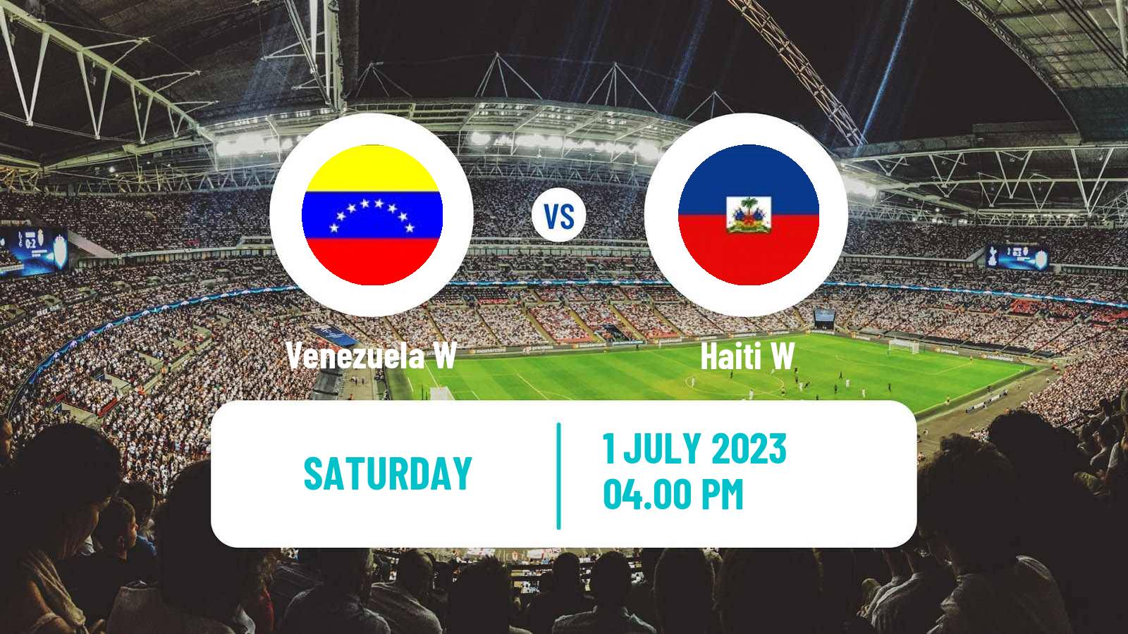 Soccer Central American and Caribbean Games Women Venezuela W - Haiti W
