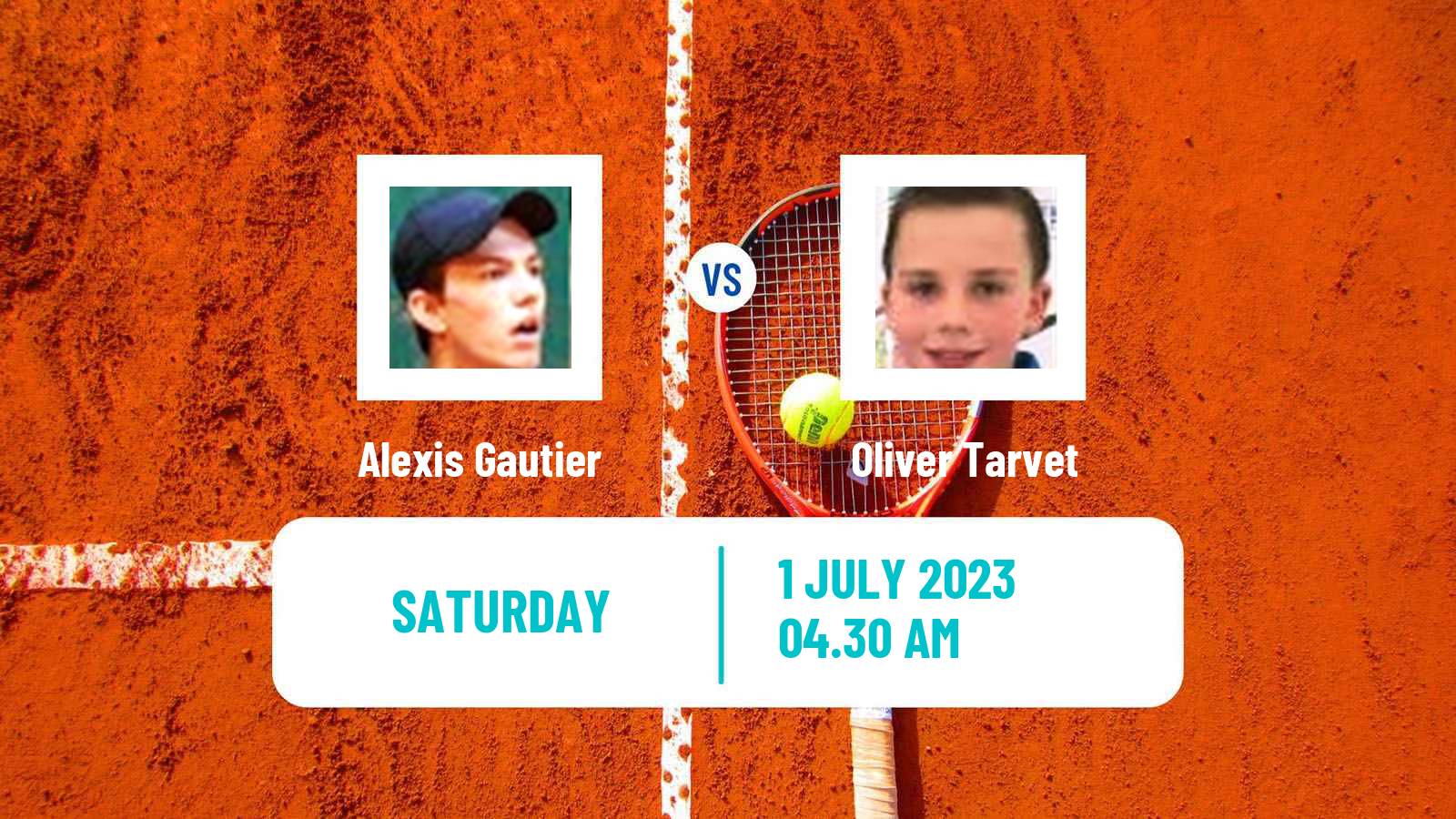 Tennis ITF M15 Monastir 26 Men Alexis Gautier - Oliver Tarvet