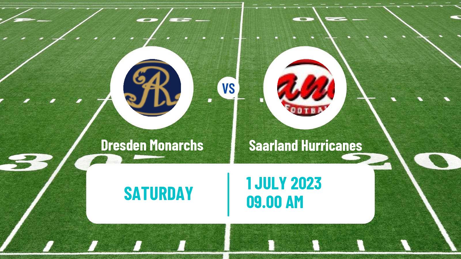 American football German GFL Dresden Monarchs - Saarland Hurricanes