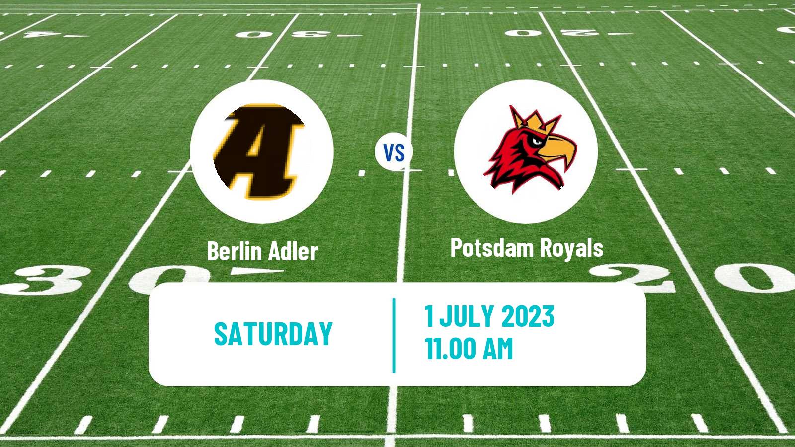 American football German GFL Berlin Adler - Potsdam Royals