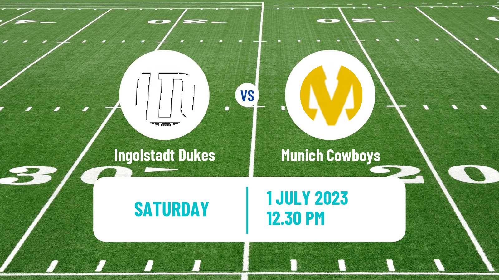 American football German GFL Ingolstadt Dukes - Munich Cowboys