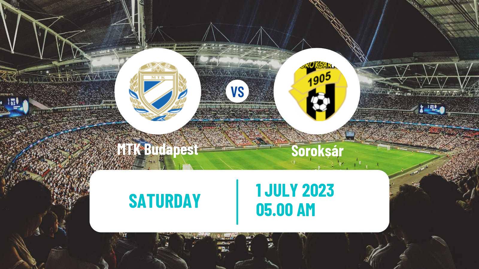 Soccer Club Friendly MTK Budapest - Soroksár