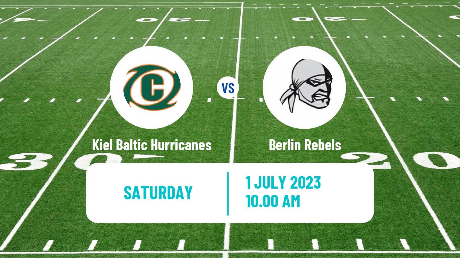 American football German GFL Kiel Baltic Hurricanes - Berlin Rebels