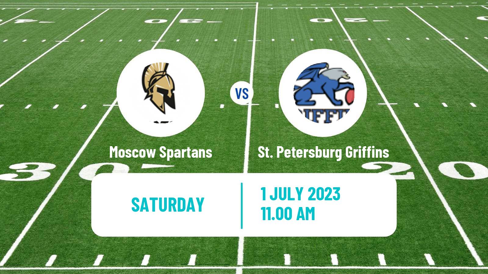 American football Russian Superleague American Football Moscow Spartans - St. Petersburg Griffins