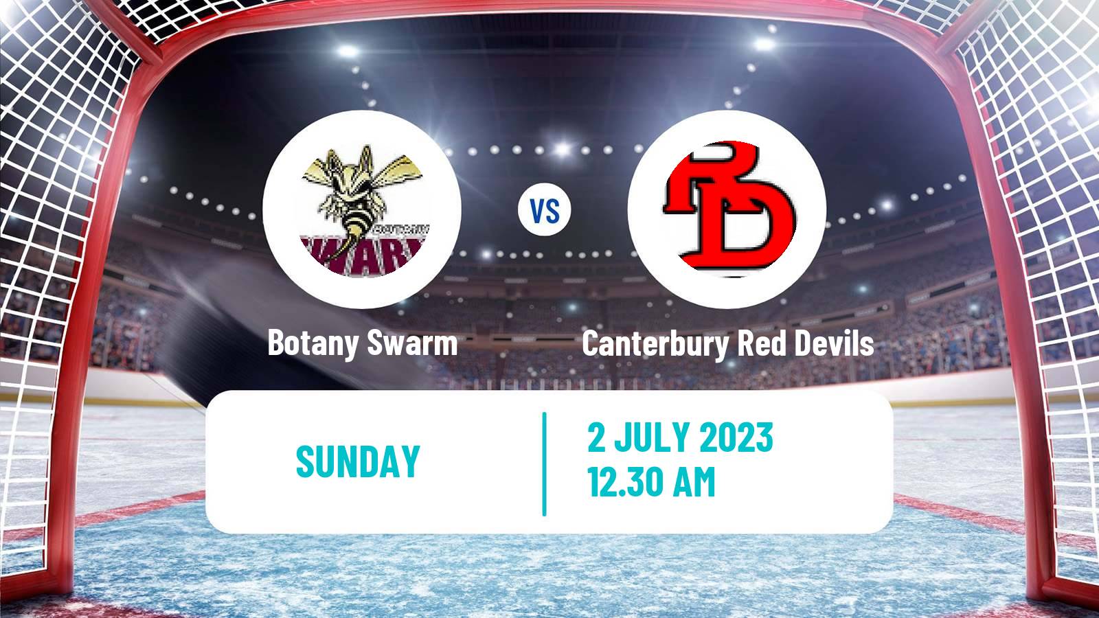Hockey New Zealand NZIHL Botany Swarm - Canterbury Red Devils
