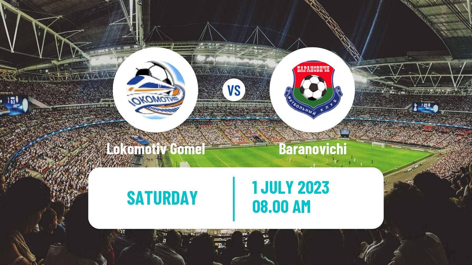 Soccer Belarusian Pershaya Liga Lokomotiv Gomel - Baranovichi