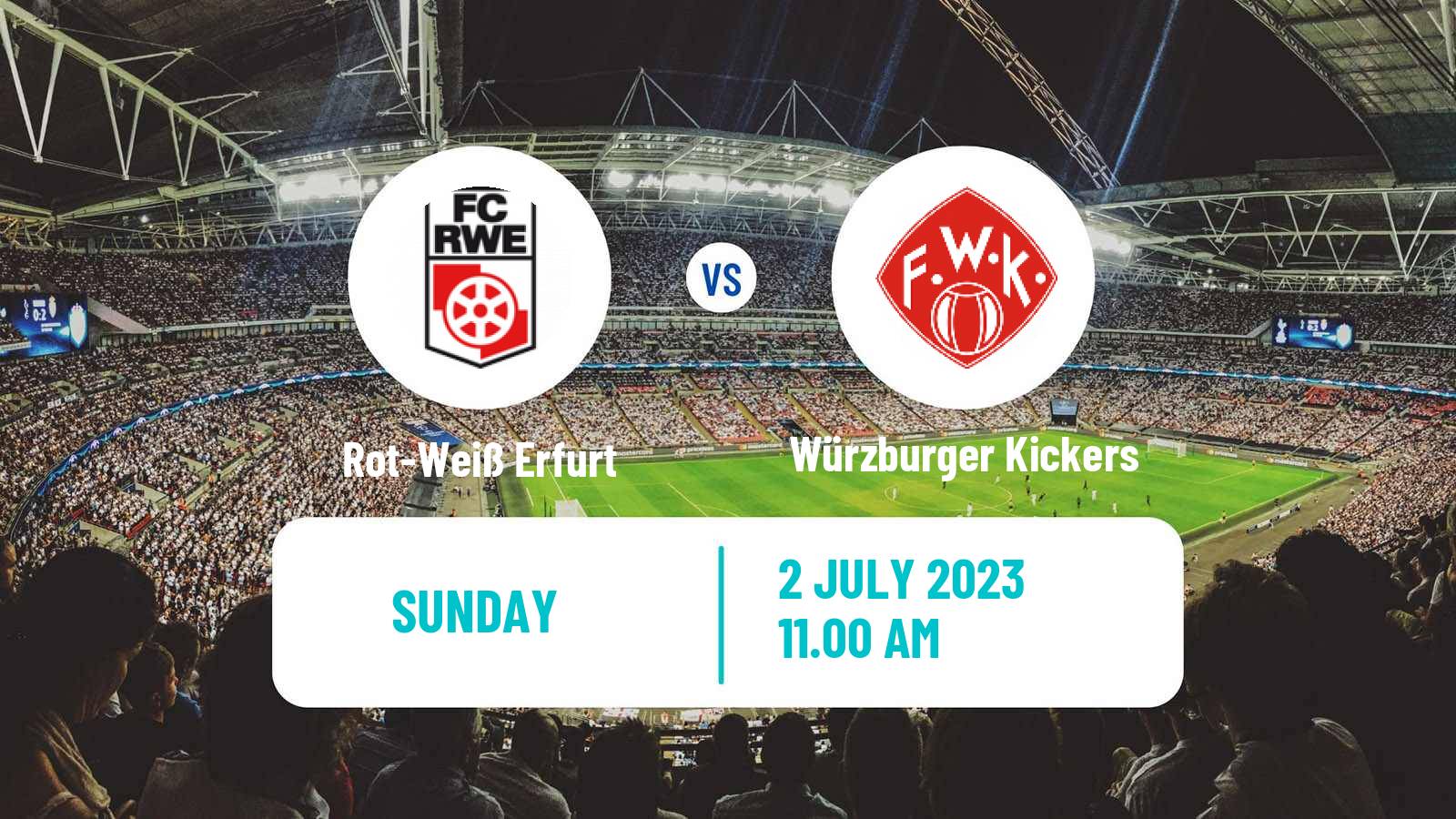 Soccer Club Friendly Rot-Weiß Erfurt - Würzburger Kickers