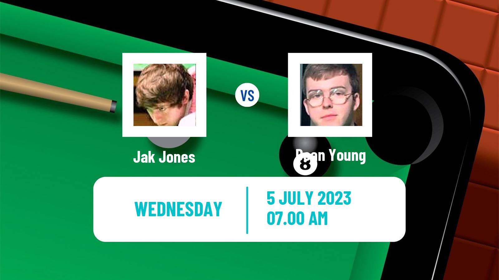 Snooker Championship League Jak Jones - Dean Young