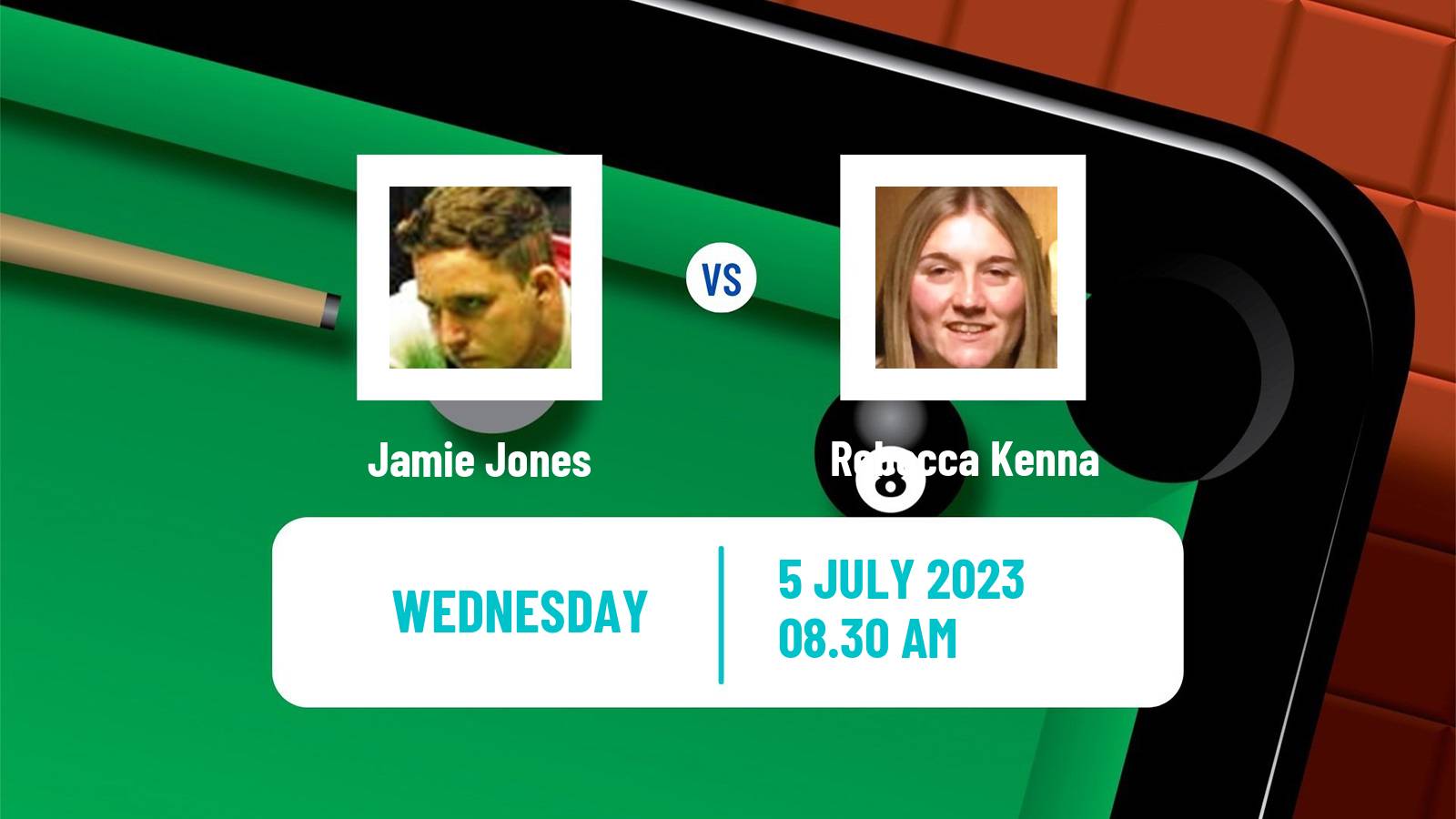 Snooker Championship League Jamie Jones - Rebecca Kenna
