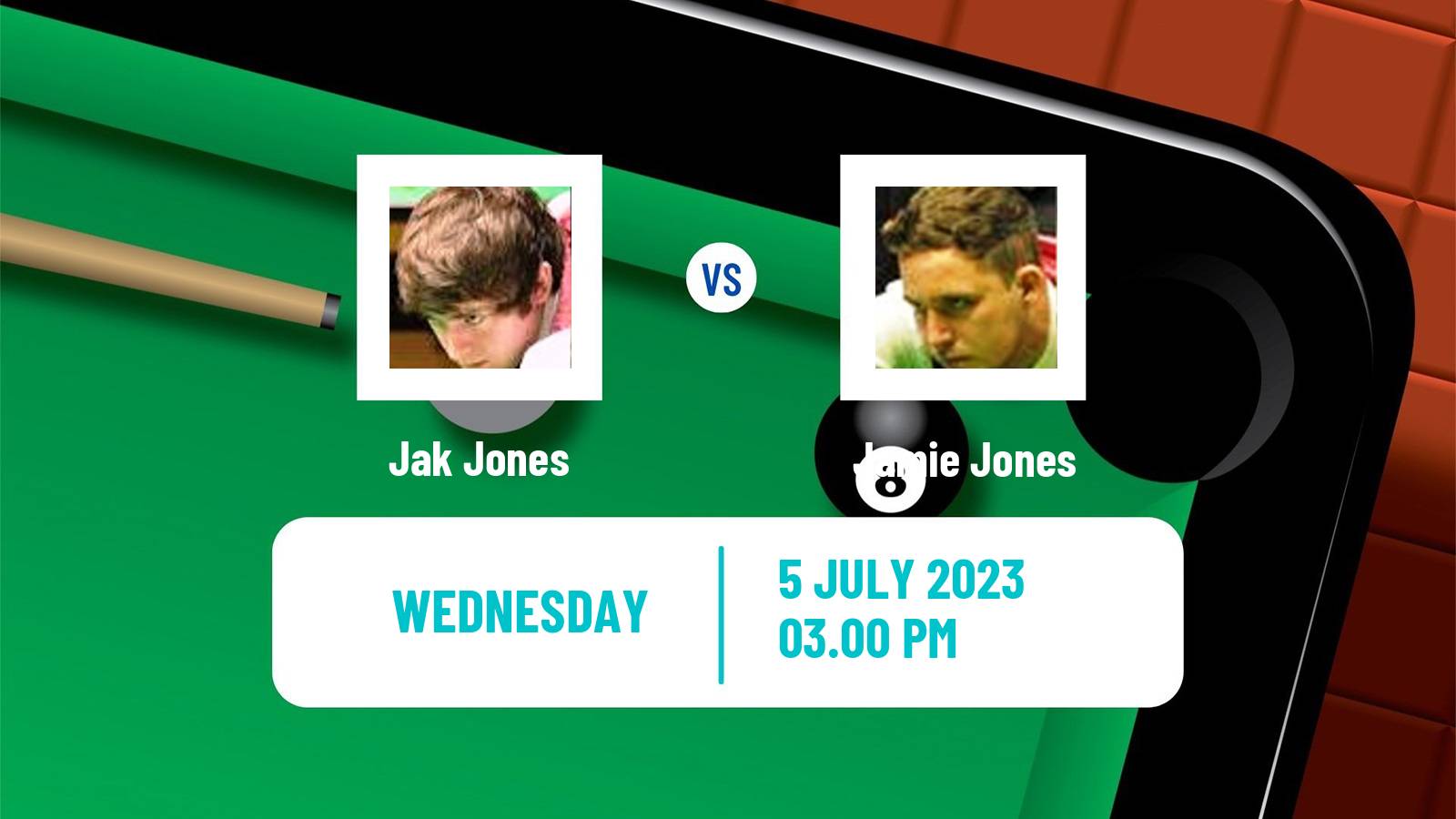 Snooker Championship League Jak Jones - Jamie Jones