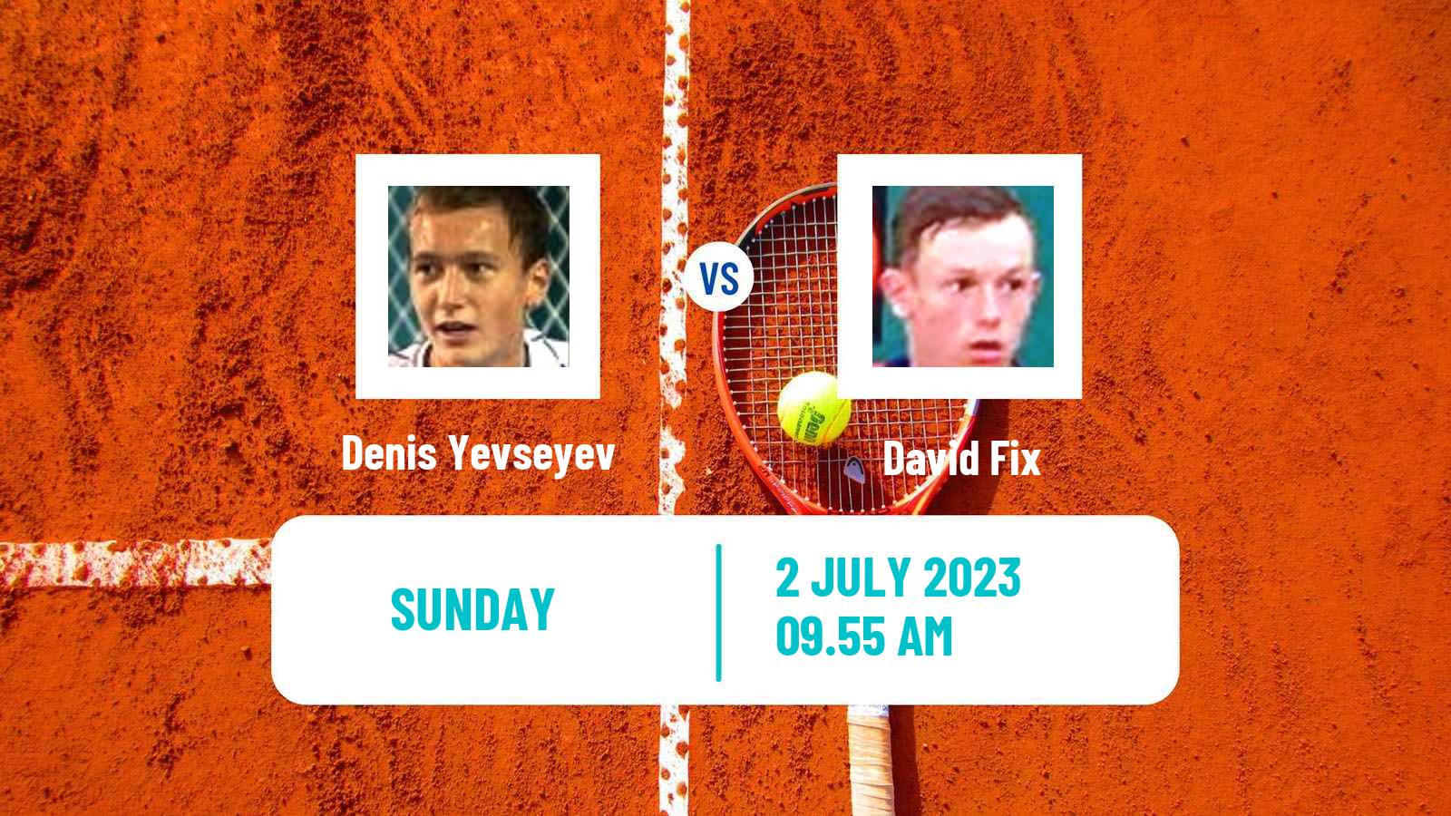 Tennis Karlsruhe Challenger Men Denis Yevseyev - David Fix