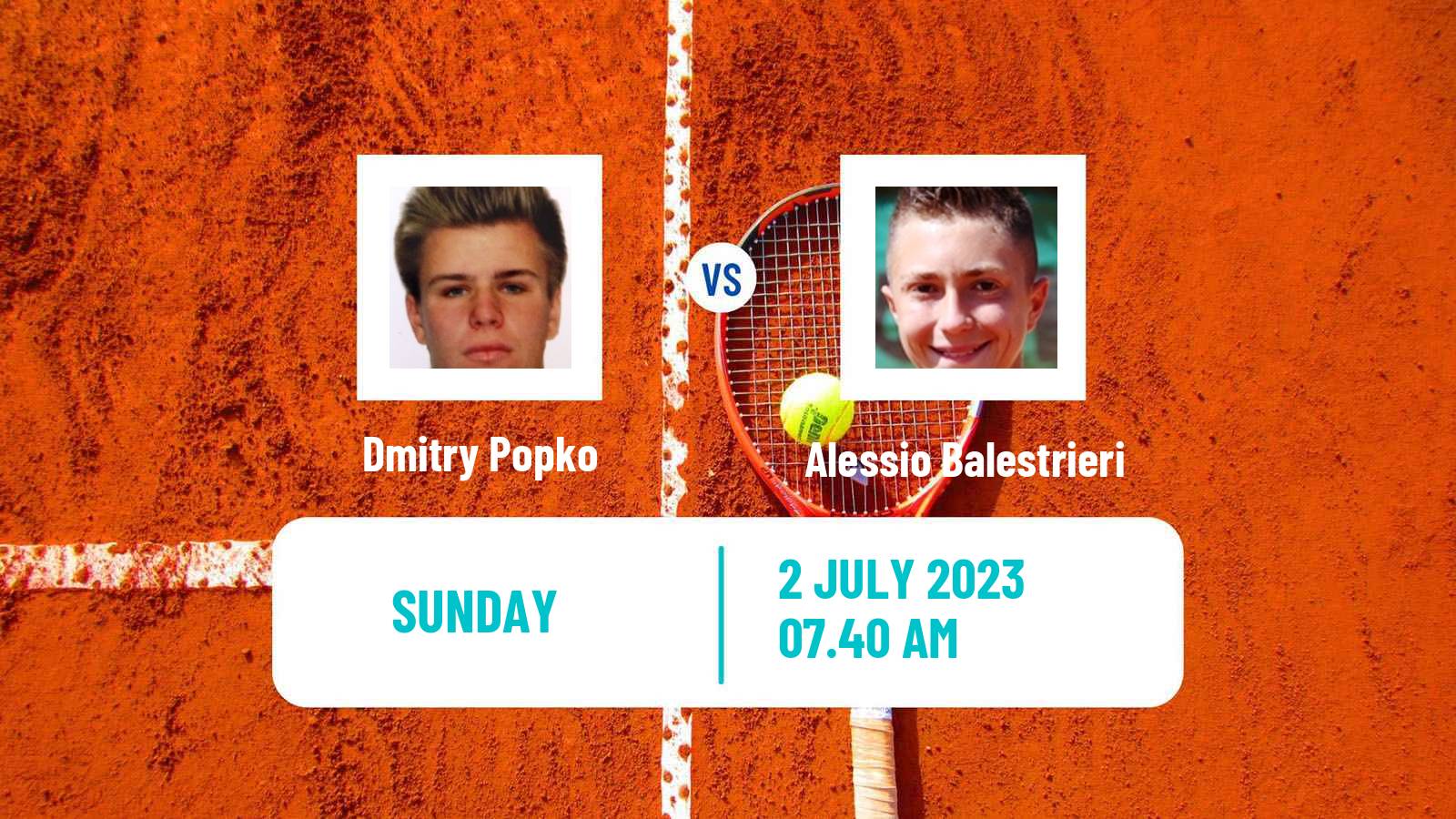 Tennis Milan Challenger Men Dmitry Popko - Alessio Balestrieri