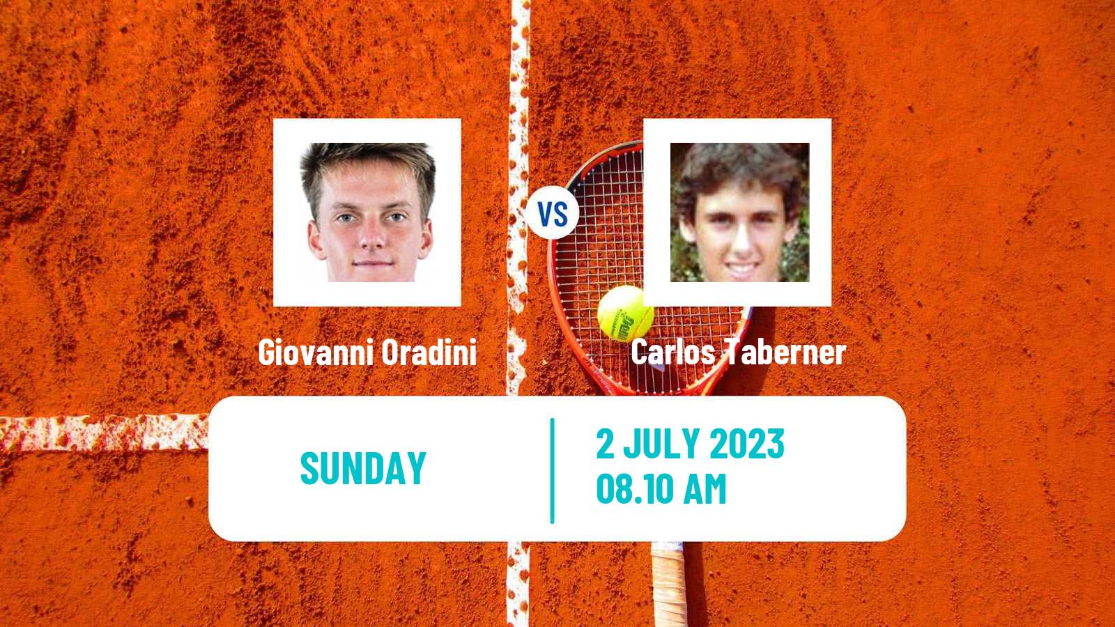 Tennis Milan Challenger Men Giovanni Oradini - Carlos Taberner