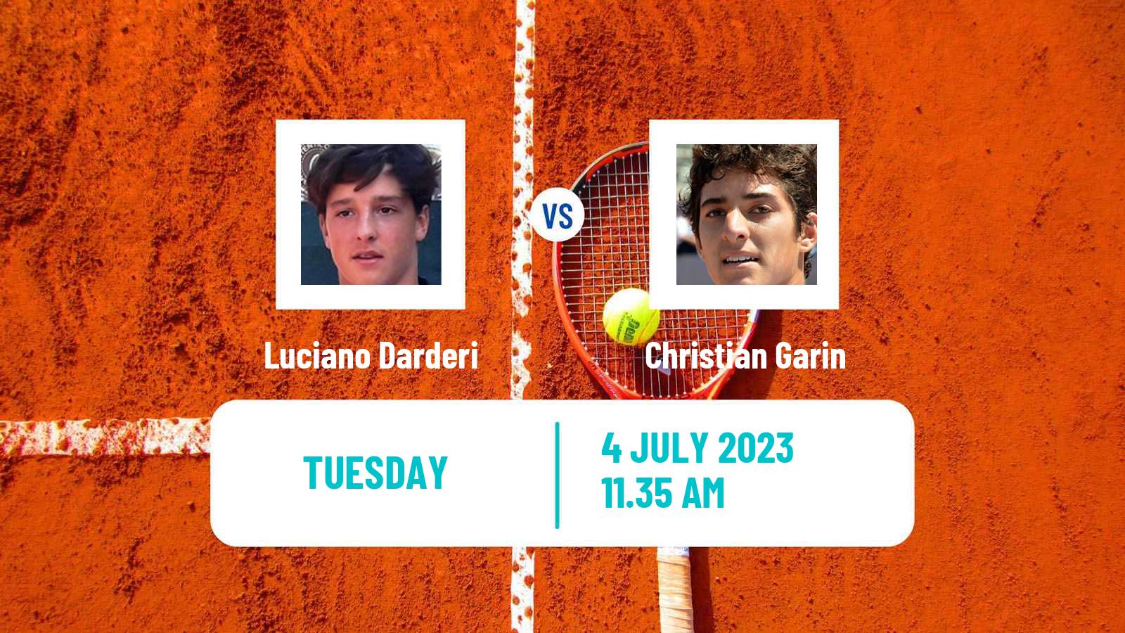 Tennis Milan Challenger Men Luciano Darderi - Christian Garin