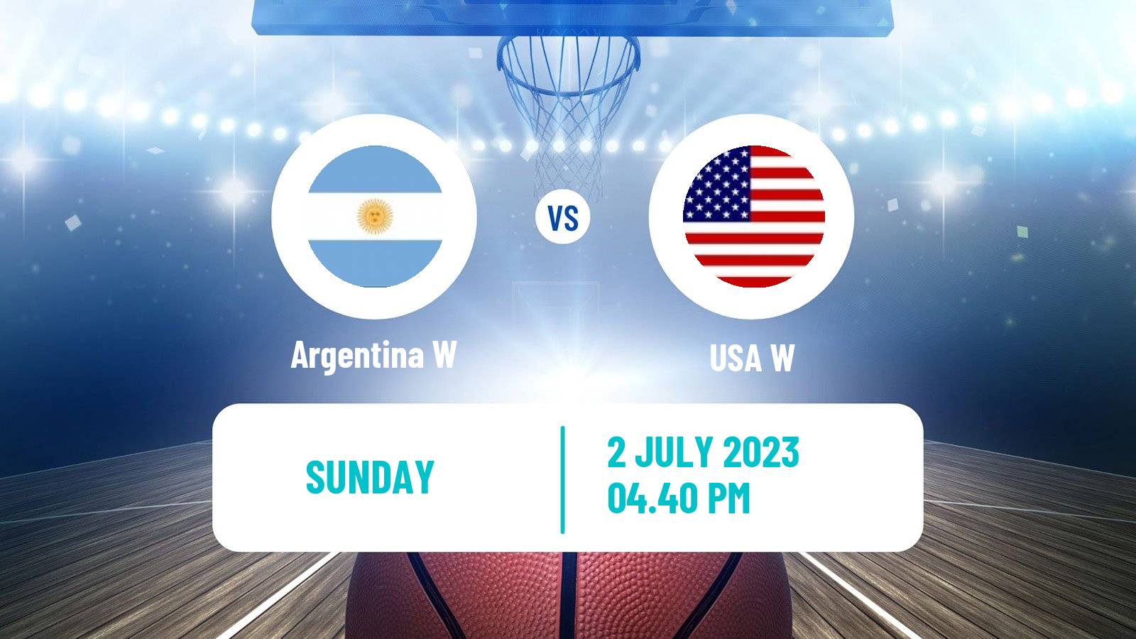 Basketball AmeriCup Basketball Women Argentina W - USA W