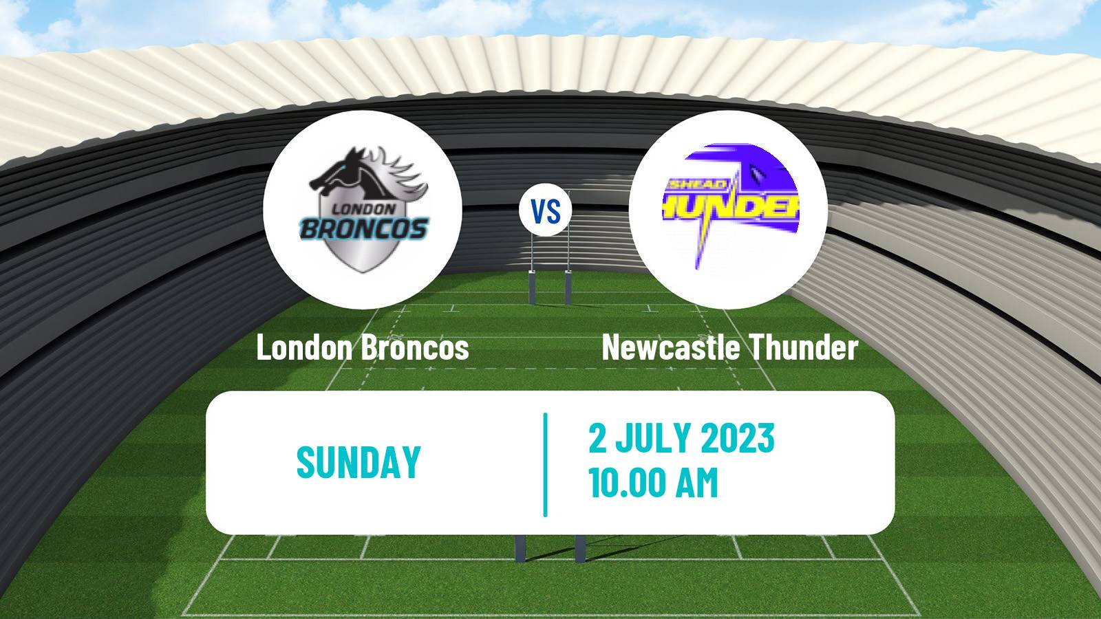 Rugby league English Championship Rugby League London Broncos - Newcastle Thunder