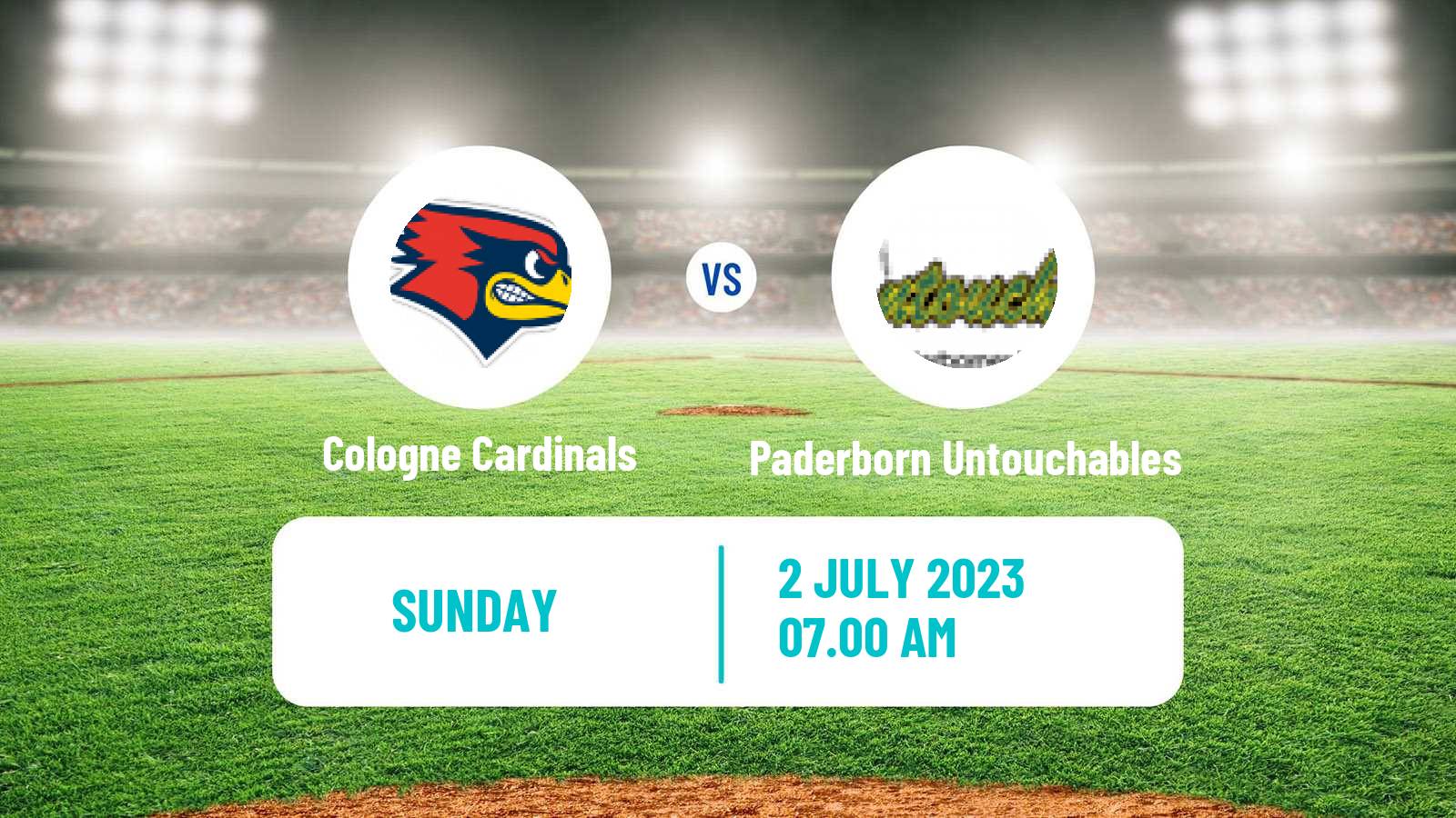 Baseball German Bundesliga North Baseball Cologne Cardinals - Paderborn Untouchables