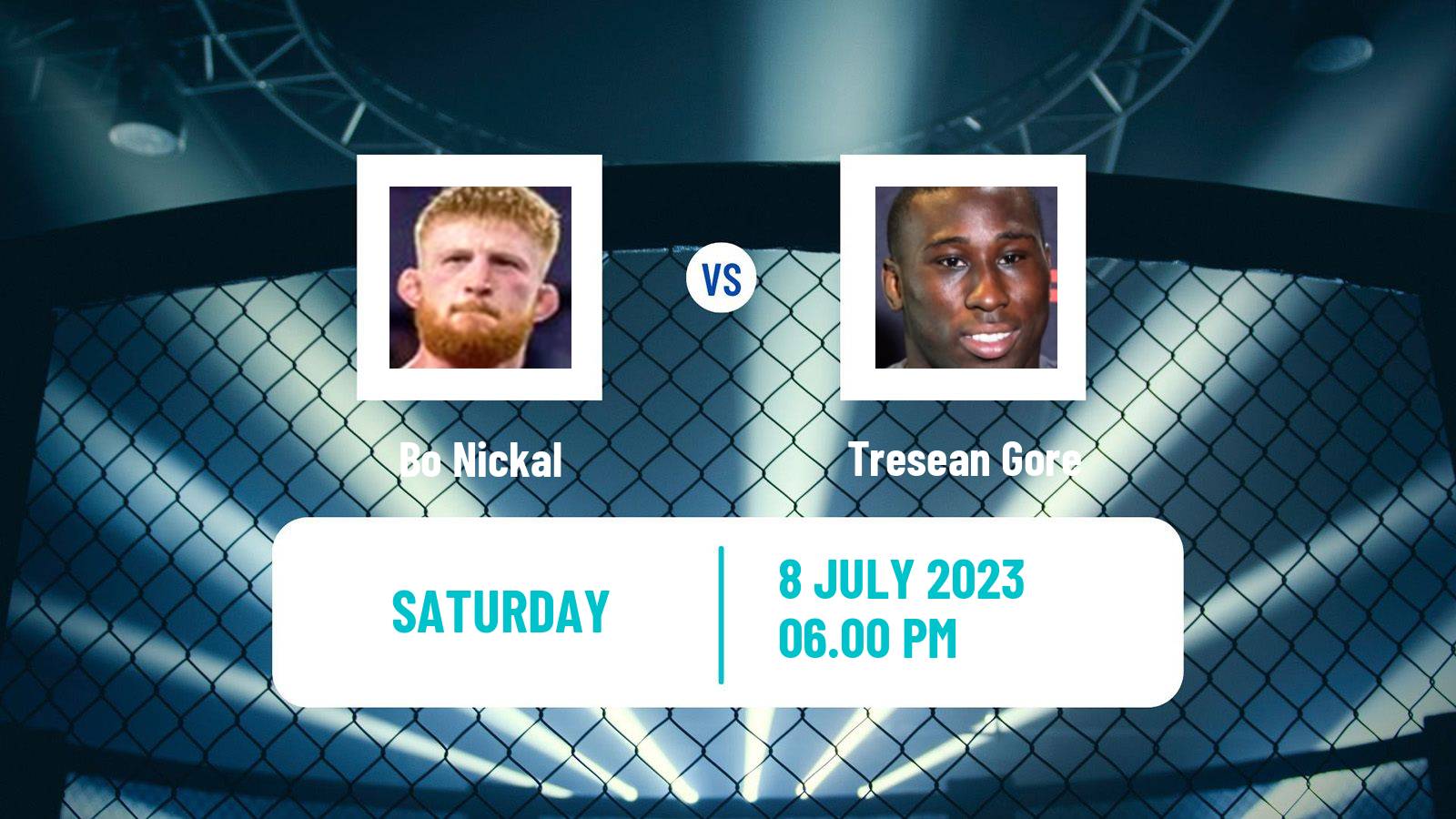 MMA Middleweight UFC Men Bo Nickal - Tresean Gore