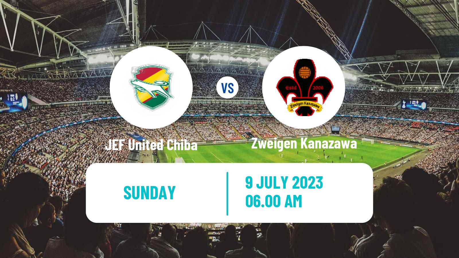 Soccer Japan J2 League JEF United Chiba - Zweigen Kanazawa