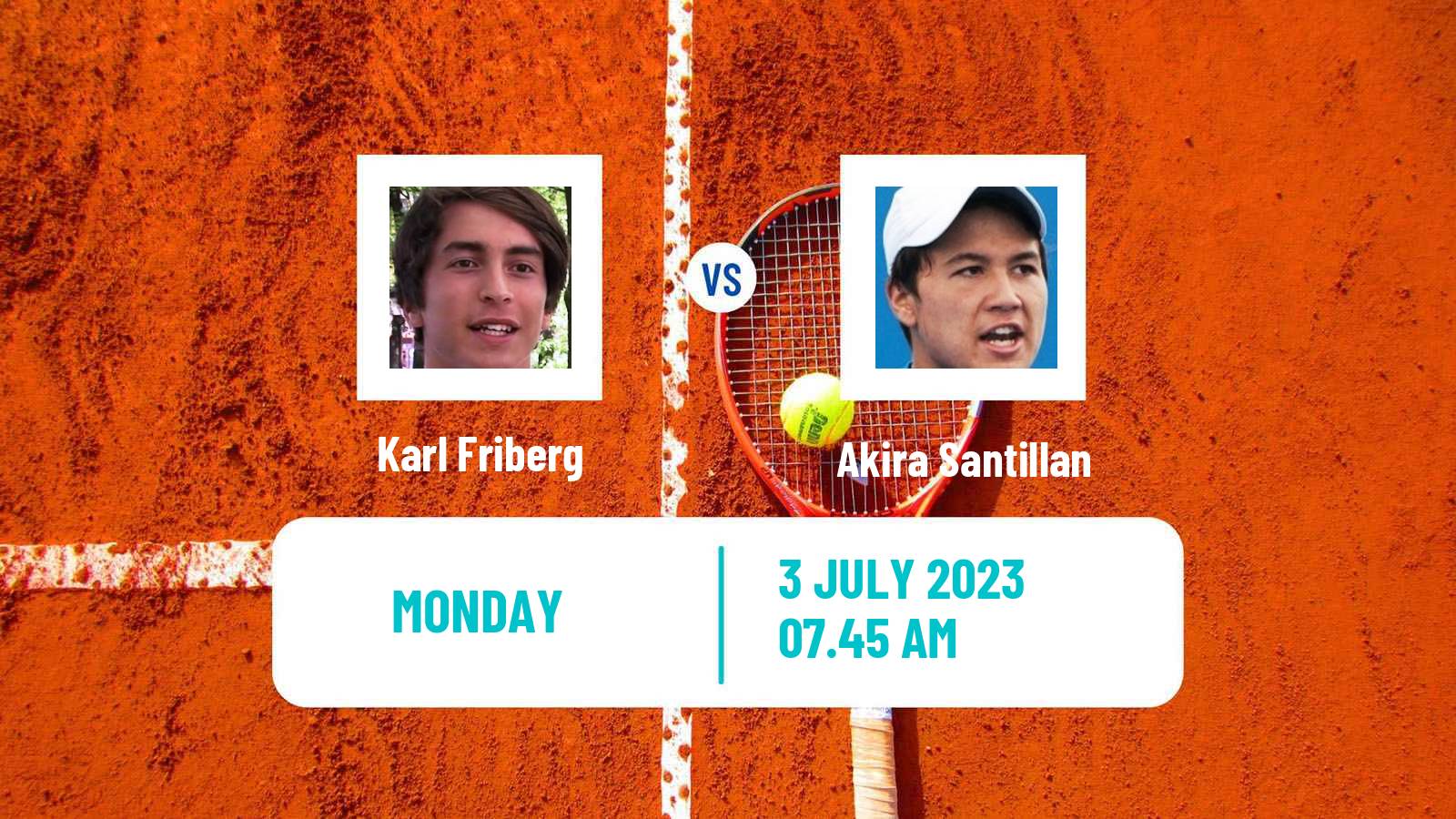 Tennis Karlsruhe Challenger Men Karl Friberg - Akira Santillan