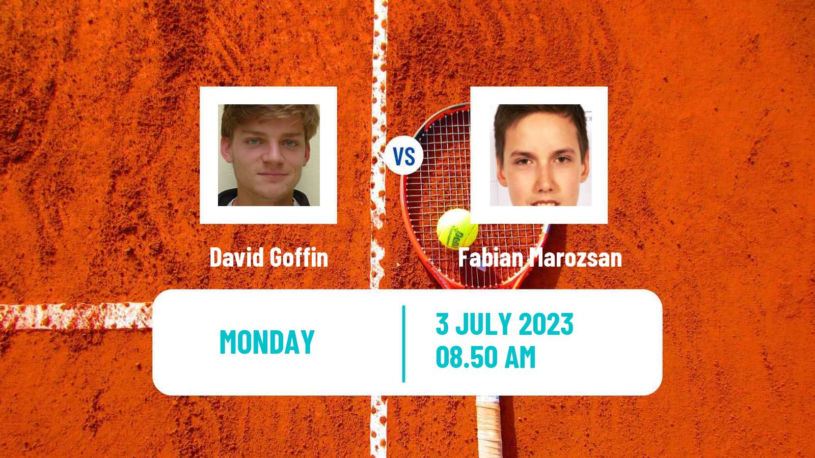 Tennis ATP Wimbledon David Goffin - Fabian Marozsan