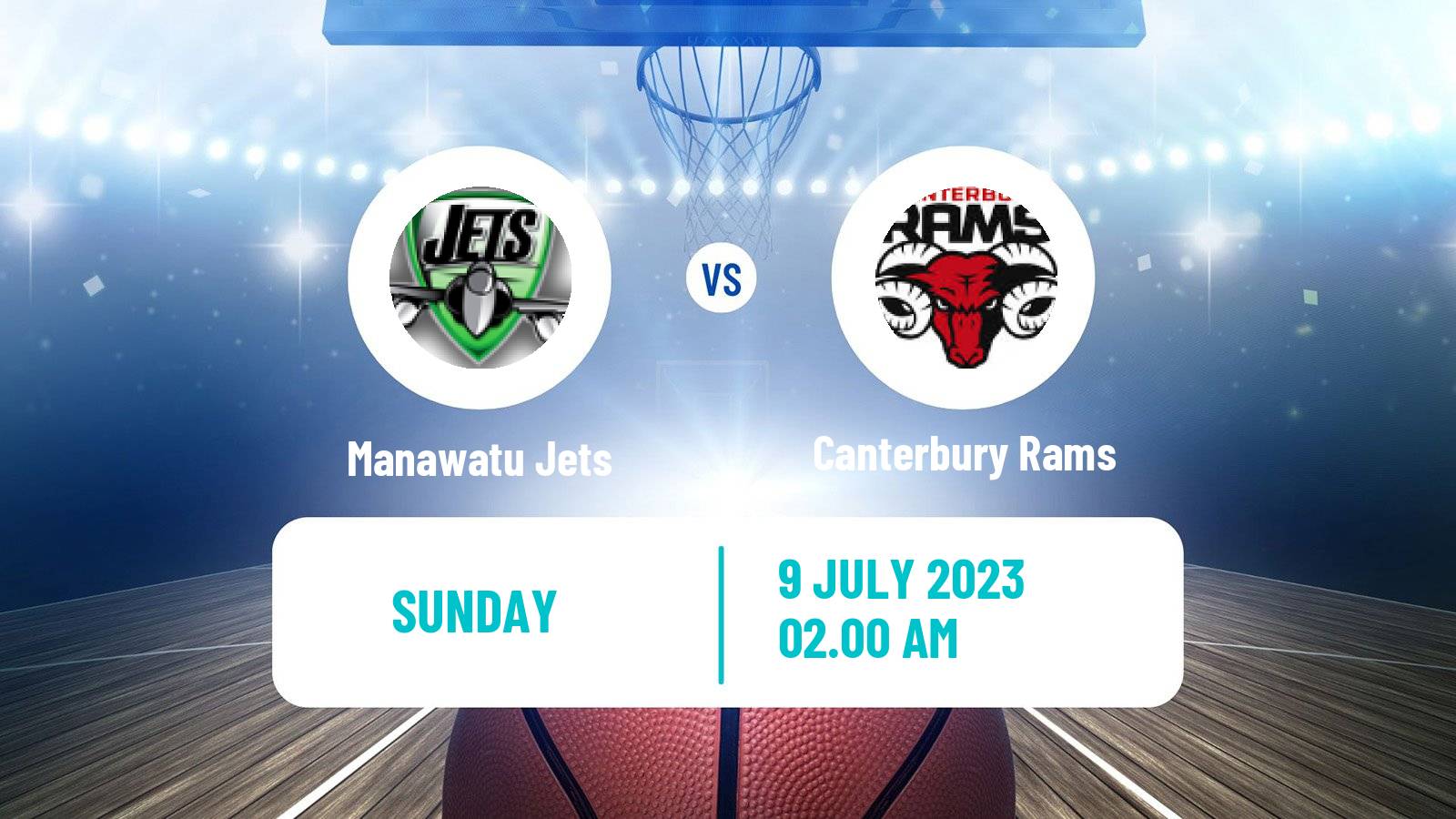 Basketball New Zealand NBL Manawatu Jets - Canterbury Rams