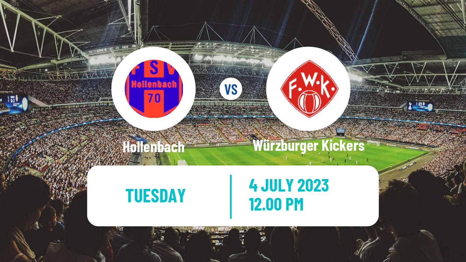 Soccer Club Friendly Hollenbach - Würzburger Kickers