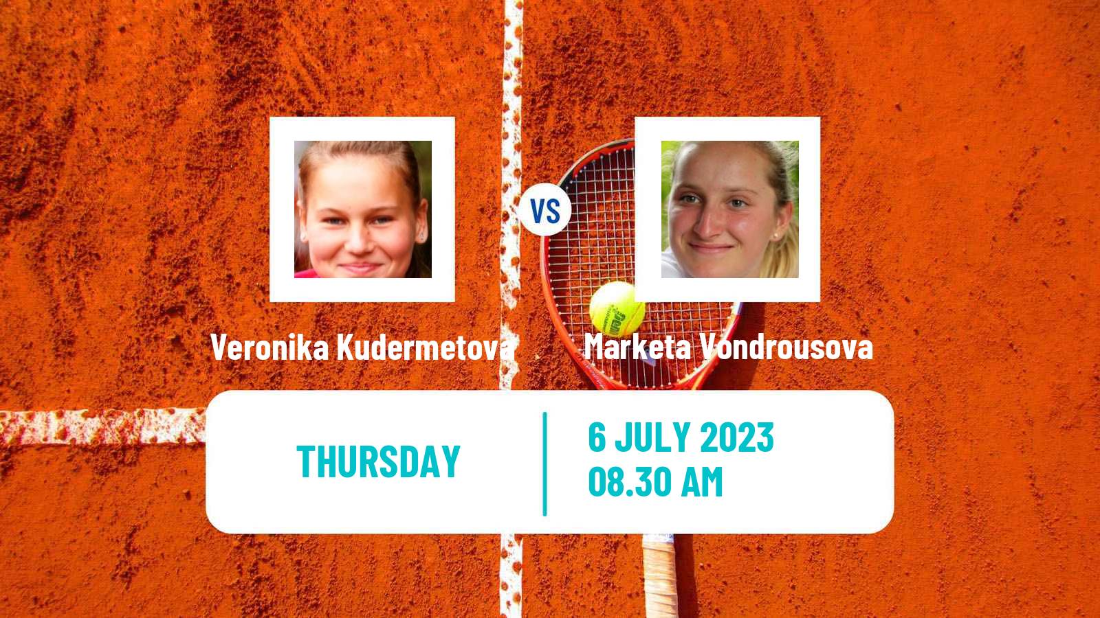 Tennis WTA Wimbledon Veronika Kudermetova - Marketa Vondrousova