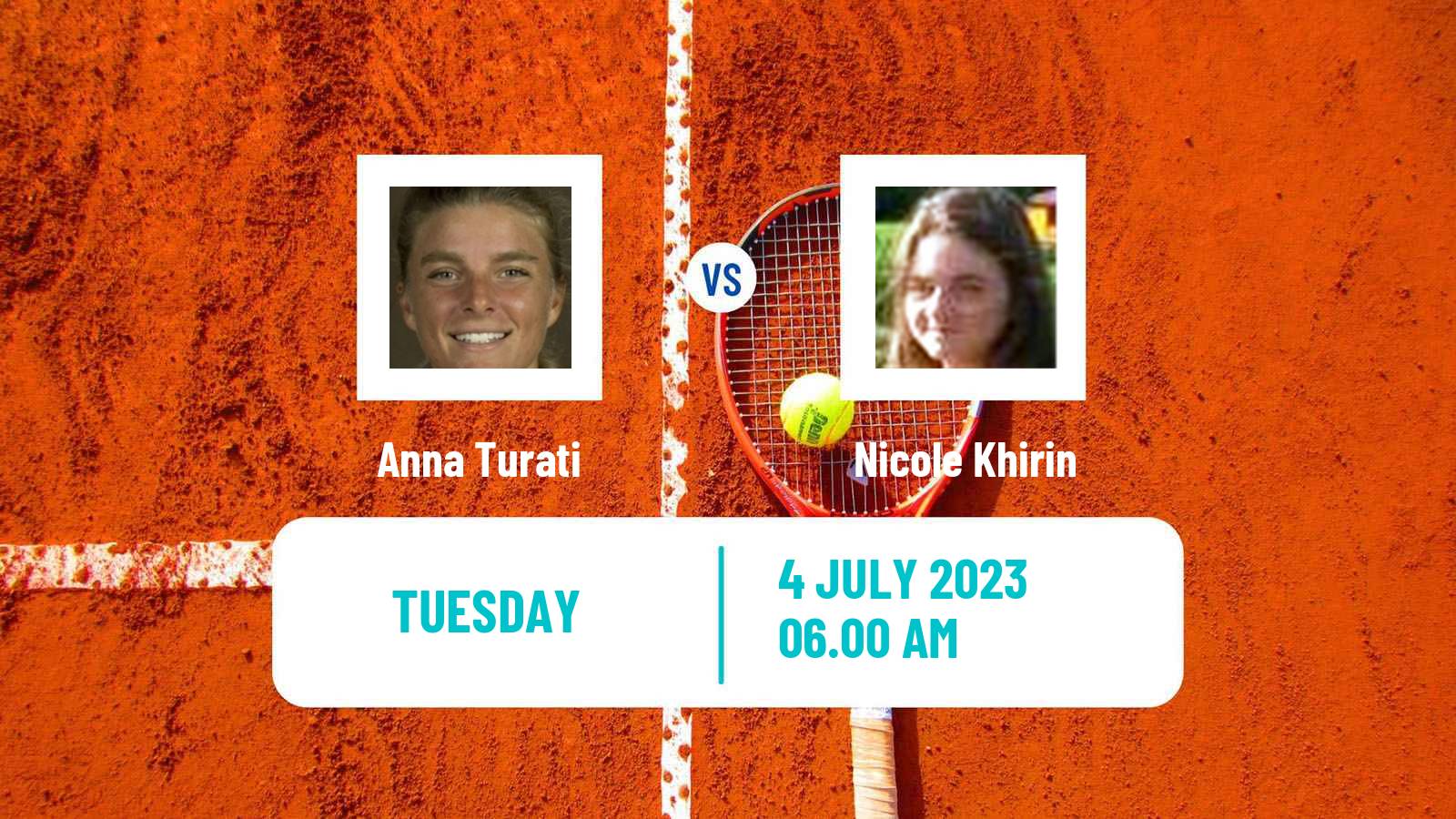 Tennis ITF W25 Klosters Women Anna Turati - Nicole Khirin