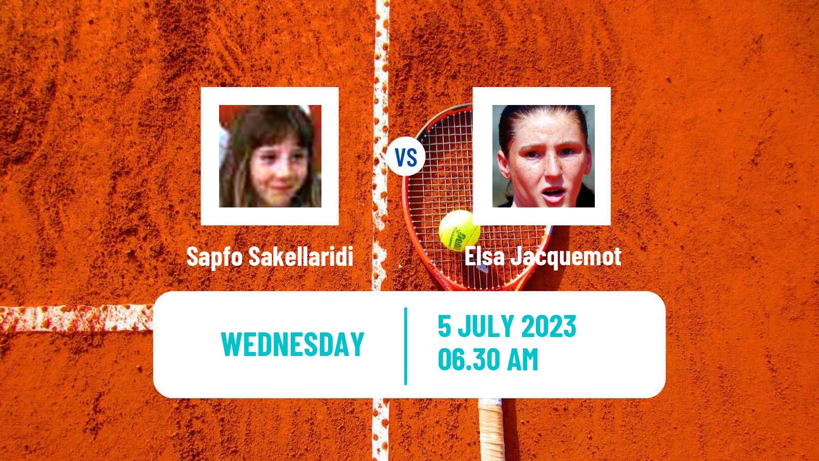 Tennis ITF W60 Montpellier Women Sapfo Sakellaridi - Elsa Jacquemot