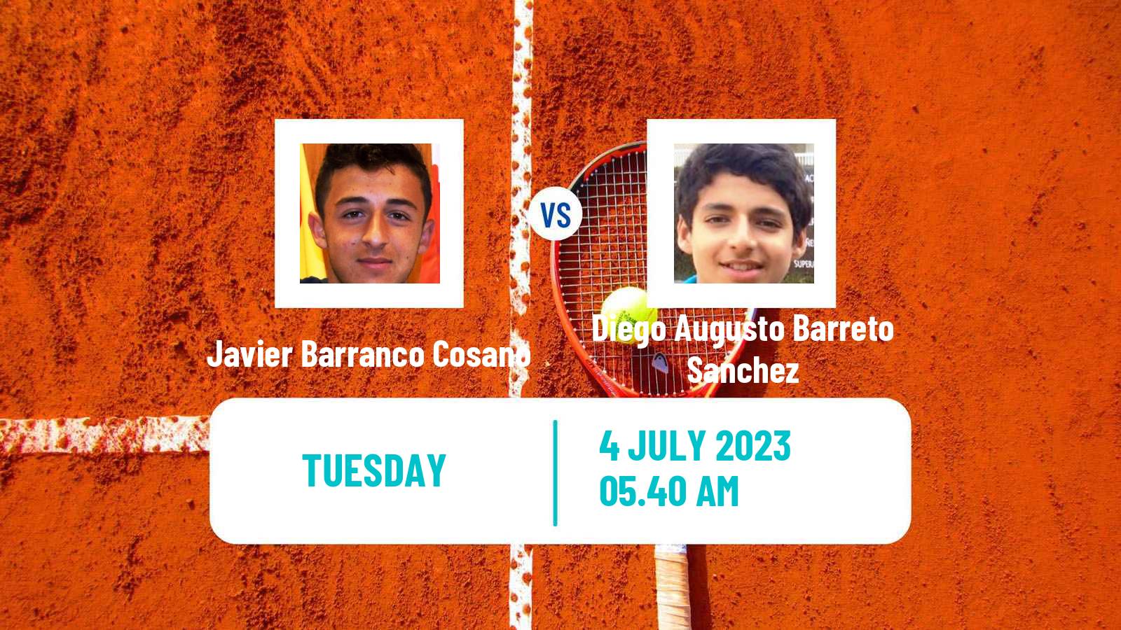 Tennis ITF M25 Getxo Men Javier Barranco Cosano - Diego Augusto Barreto Sanchez