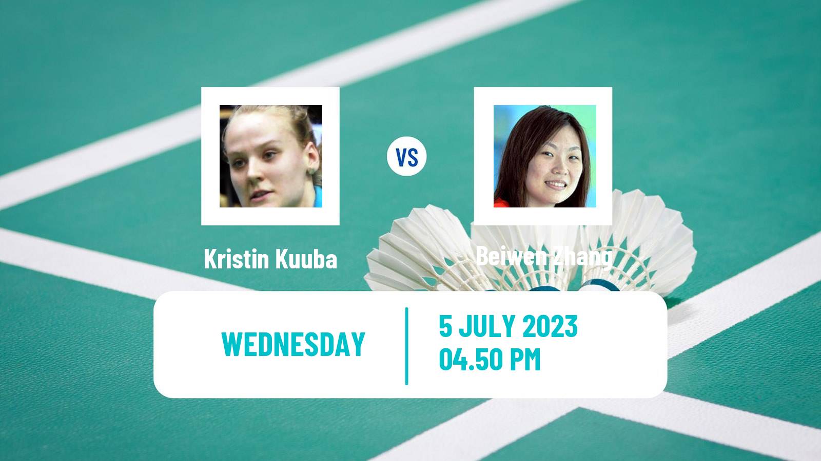 Badminton BWF World Tour Canada Open Women Kristin Kuuba - Beiwen Zhang