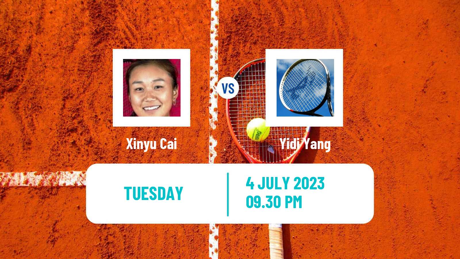Tennis ITF W15 Tianjin 4 Women Xinyu Cai - Yidi Yang