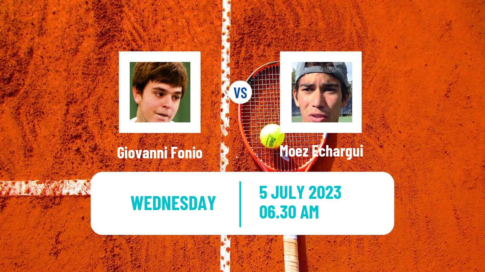 Tennis Troyes Challenger Men Giovanni Fonio - Moez Echargui