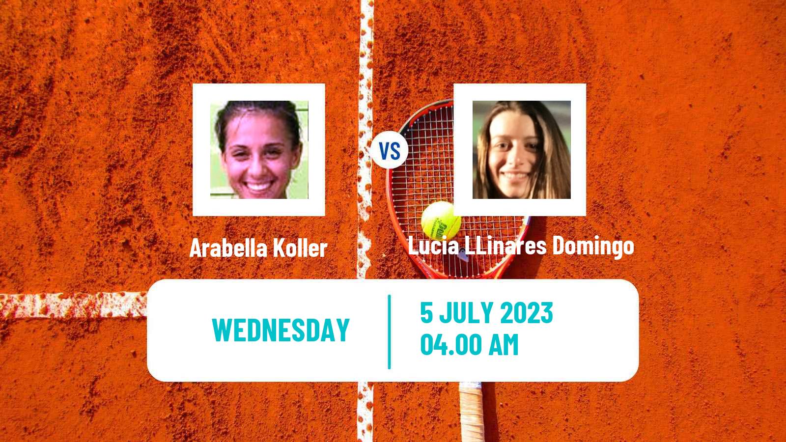 Tennis ITF W15 Monastir 22 Women Arabella Koller - Lucia LLinares Domingo