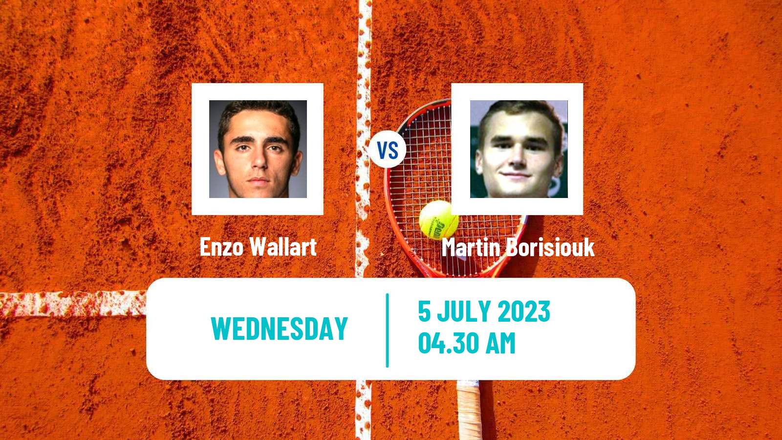 Tennis ITF M15 Monastir 27 Men Enzo Wallart - Martin Borisiouk