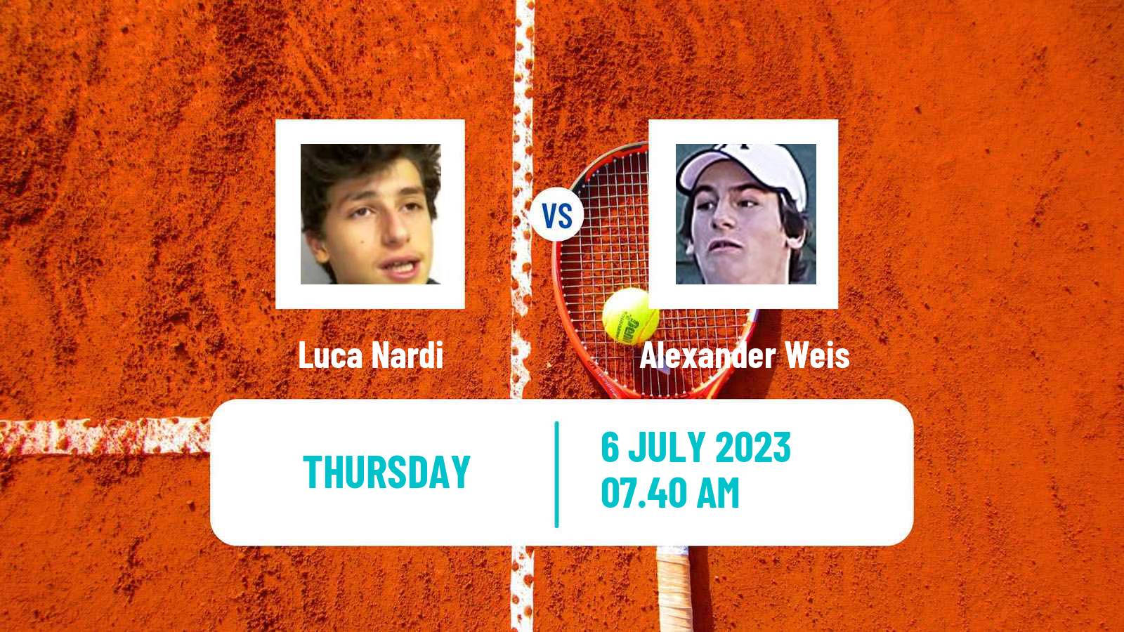Tennis Milan Challenger Men Luca Nardi - Alexander Weis