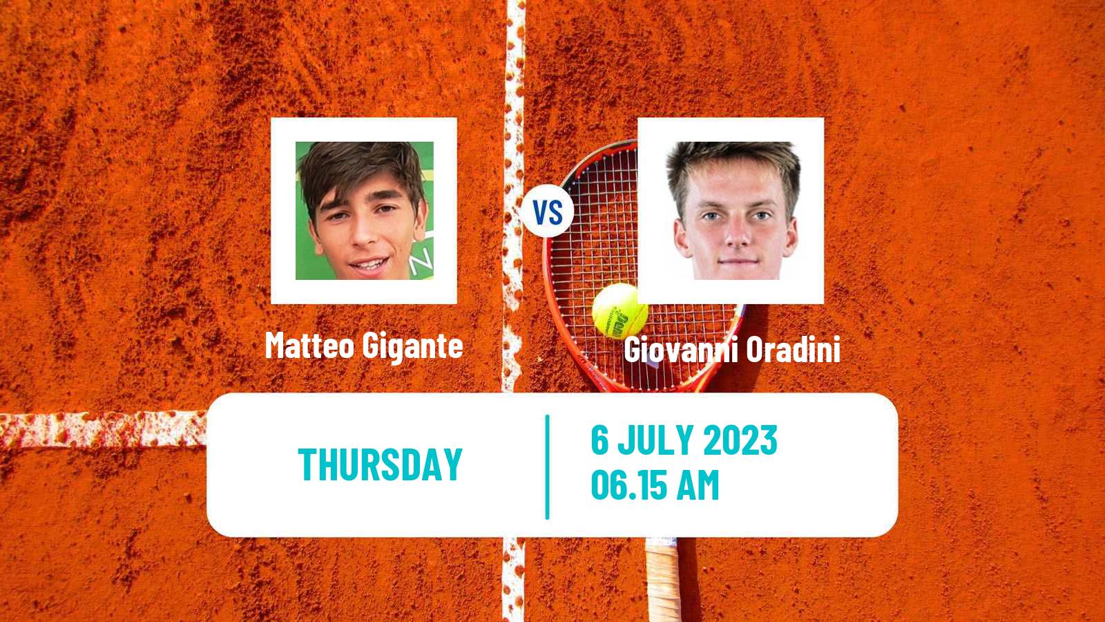 Tennis Milan Challenger Men Matteo Gigante - Giovanni Oradini