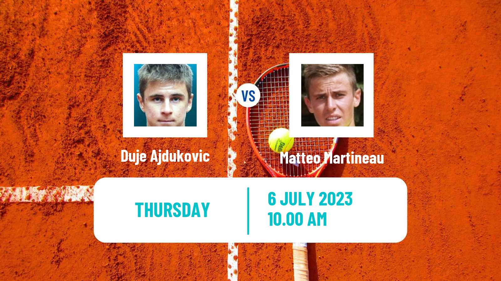 Tennis Troyes Challenger Men Duje Ajdukovic - Matteo Martineau